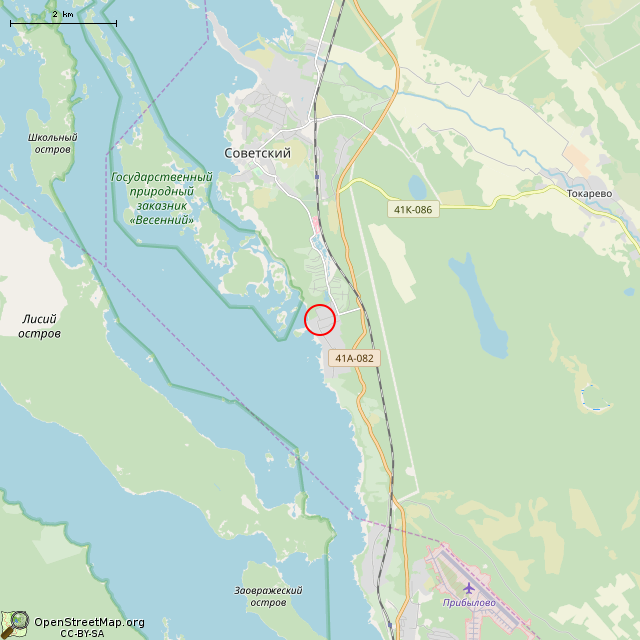 Карта где находится Бывшие ворота в усадьбу. (Ландышевка) в мелком масштабе