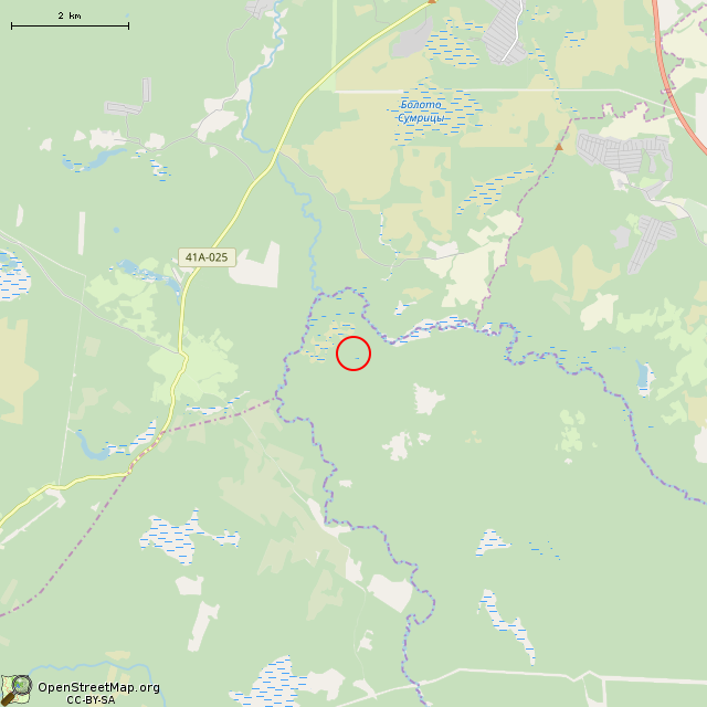 Карта где находится ДОТ в мелком масштабе