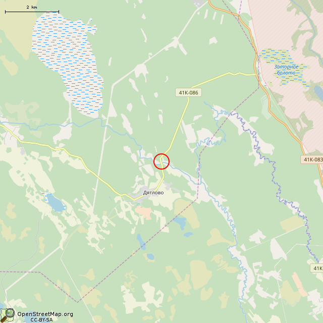 Карта где находится ДОТ Ка 6 в мелком масштабе
