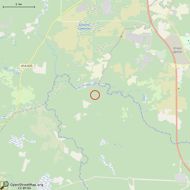 Карта где находится Взорванный АПК в мелком масштабе