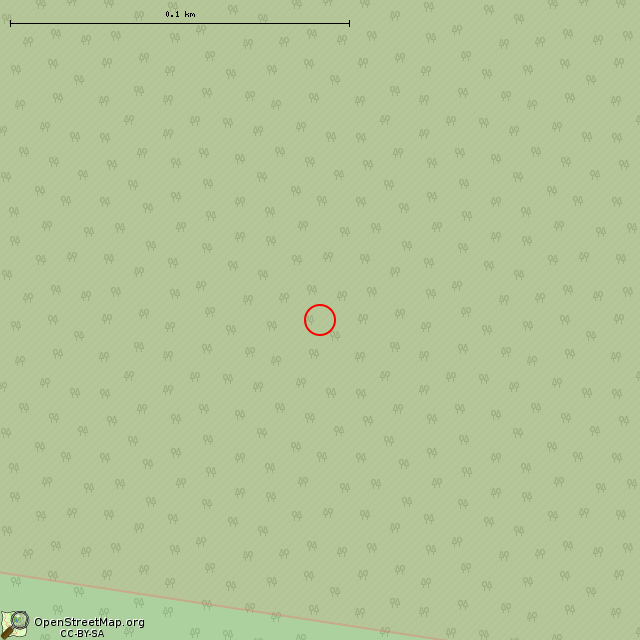 Карта где находится ДОТ № 16 КаУР в крупном масштабе