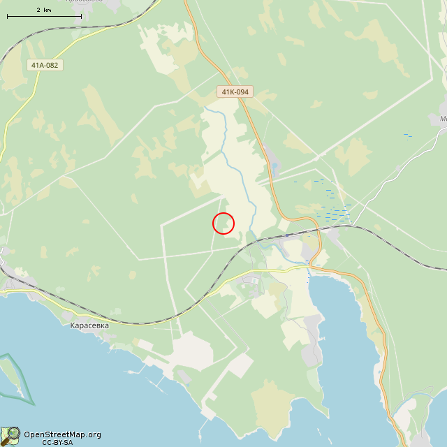 Карта где находится Два старых фундамента     | развалины, руины, заброшенный, неиспользуемый объект в мелком масштабе