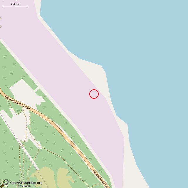 Карта где находится Испытательный стенд В-1 в среднем масштабе