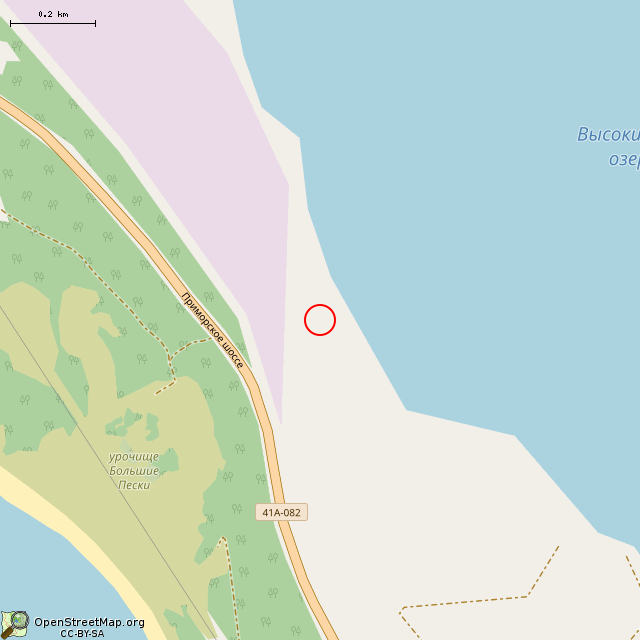 Карта где находится Испытательная площадка в среднем масштабе