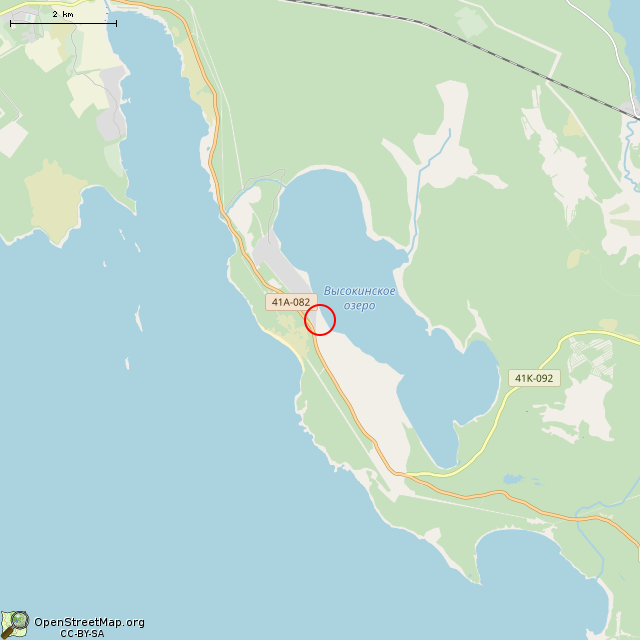 Карта где находится Испытательная площадка в мелком масштабе