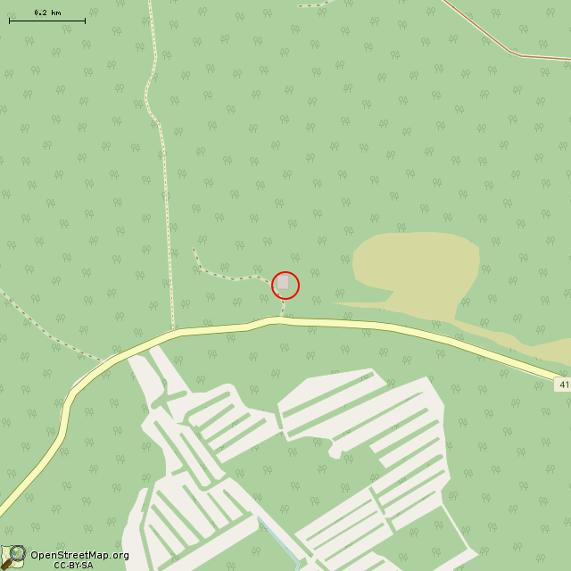 Карта где находится Линия Маннергейма, УР Inkilä, дот Ink5 в среднем масштабе