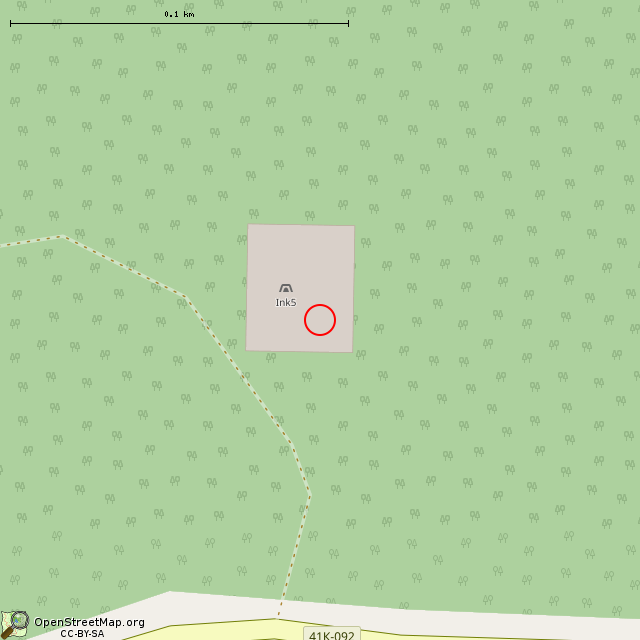 Карта где находится Линия Маннергейма, УР Inkilä, дот Ink5 в крупном масштабе