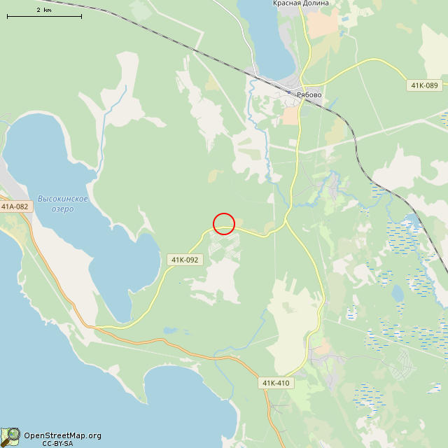 Карта где находится Линия Маннергейма, УР Inkilä, дот Ink5 в мелком масштабе