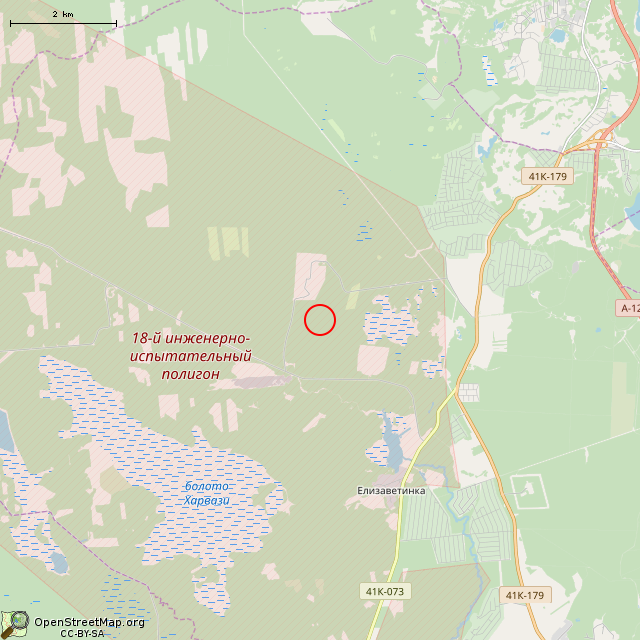 Карта где находится ОППК № 04 КаУР в мелком масштабе
