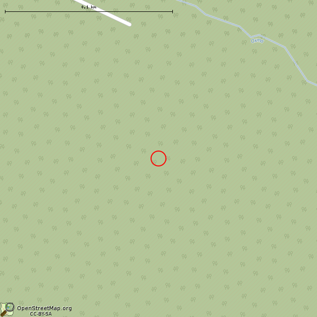 Карта где находится ДОТ № 07 («Истребитель»)  (Оянен) КаУР в крупном масштабе