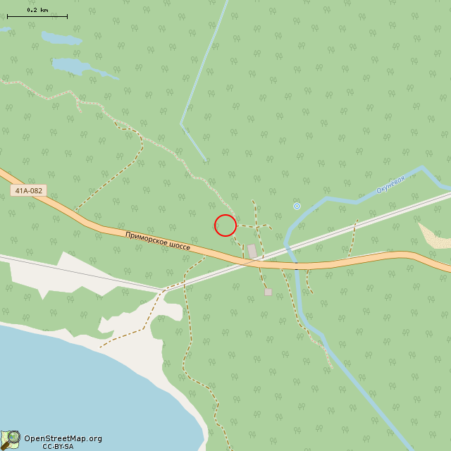 Карта где находится Бетонированный ящик в среднем масштабе