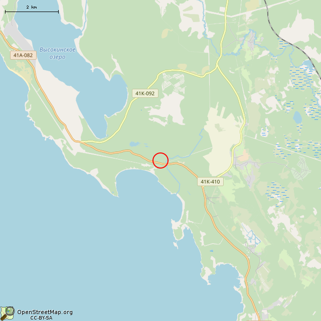 Карта где находится Бетонированный ящик в мелком масштабе