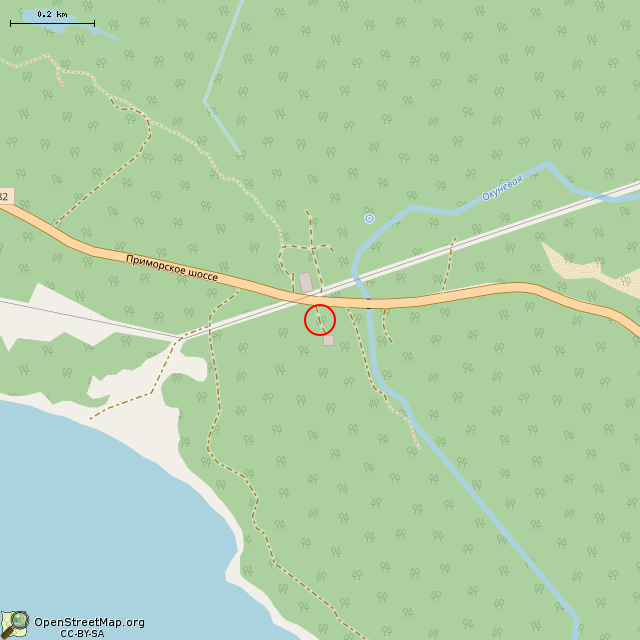 Карта где находится Линия Маннергейма, УР Inkilä, дот Ink7 в среднем масштабе