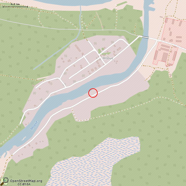 Карта где находится Два вагончика (Морье) в среднем масштабе