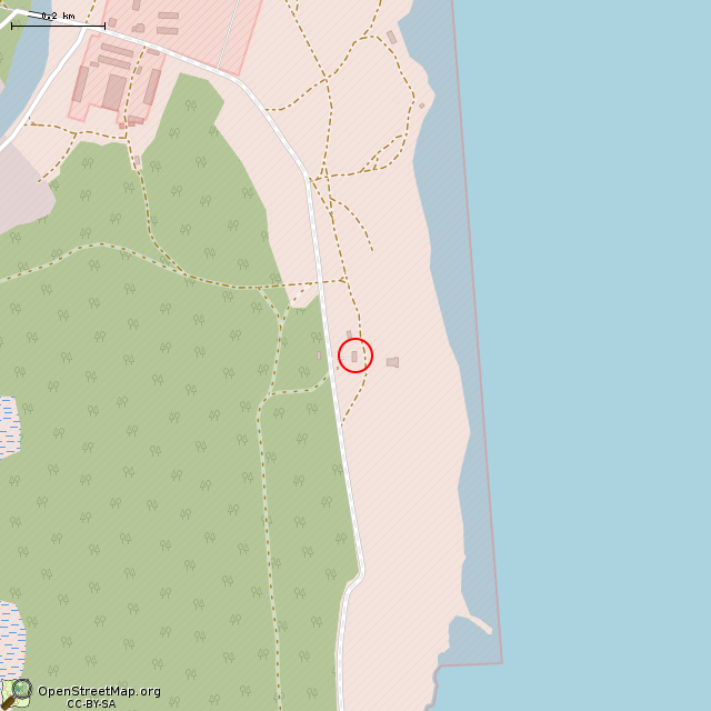 Карта где находится Заброшенный КП в среднем масштабе