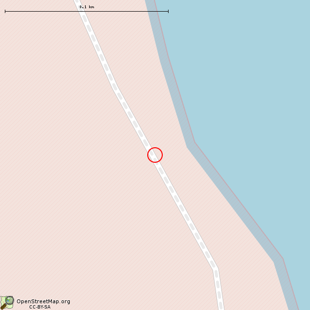 Карта где находится Закрытый участок дороги в крупном масштабе