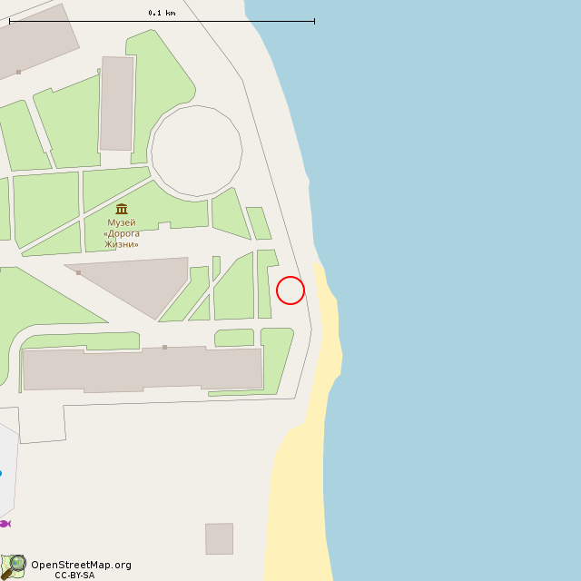 Карта где находится Командно-дальномерный пост в крупном масштабе