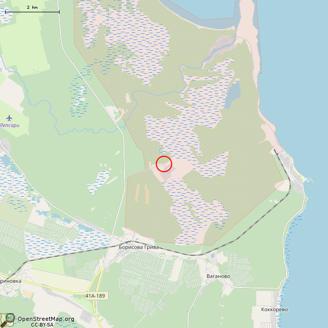 Карта где находится ДОТ в мелком масштабе