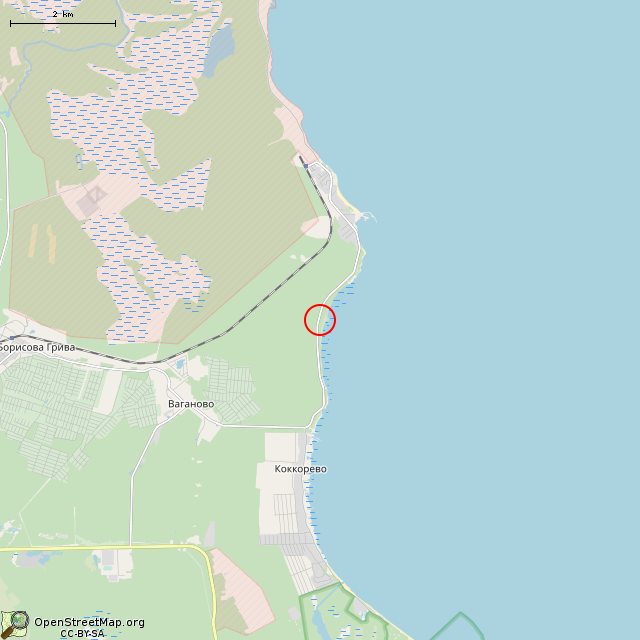 Карта где находится Полянка с огневыми точками     | военный объект, заброшенный, неиспользуемый объект, долговременная огневая точка (дот) в мелком масштабе