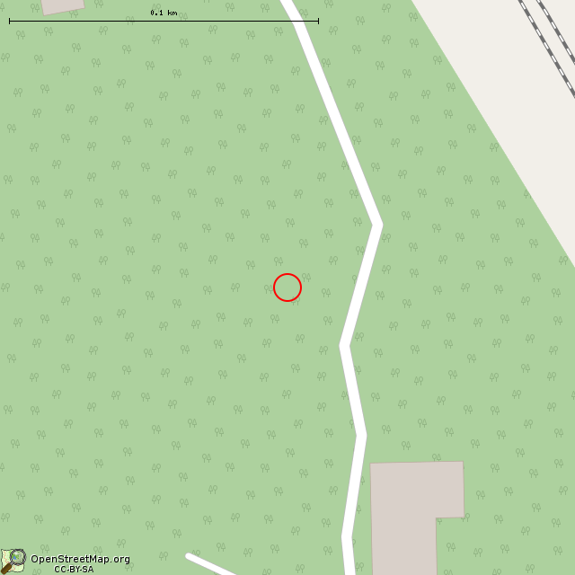 Карта где находится Заброшенное здание (Гвардейское) в крупном масштабе