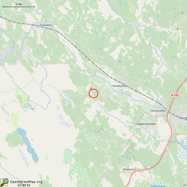 Карта где находится Чудо-гора в мелком масштабе
