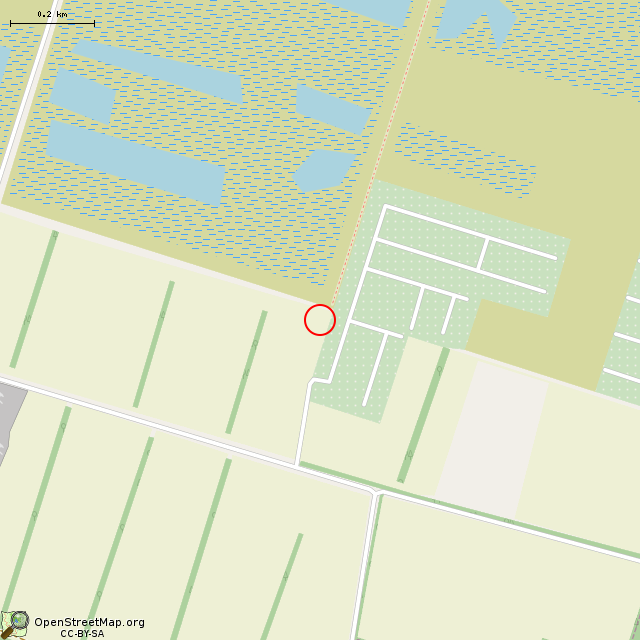 Карта где находится Памятный знак на месте гибели А. Т. Севастьянова в среднем масштабе