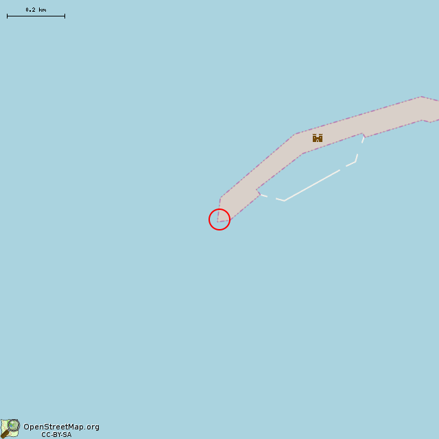 Карта где находится Провалившийся ДОТ № 10 КронУР (Санкт-Петербург) в среднем масштабе