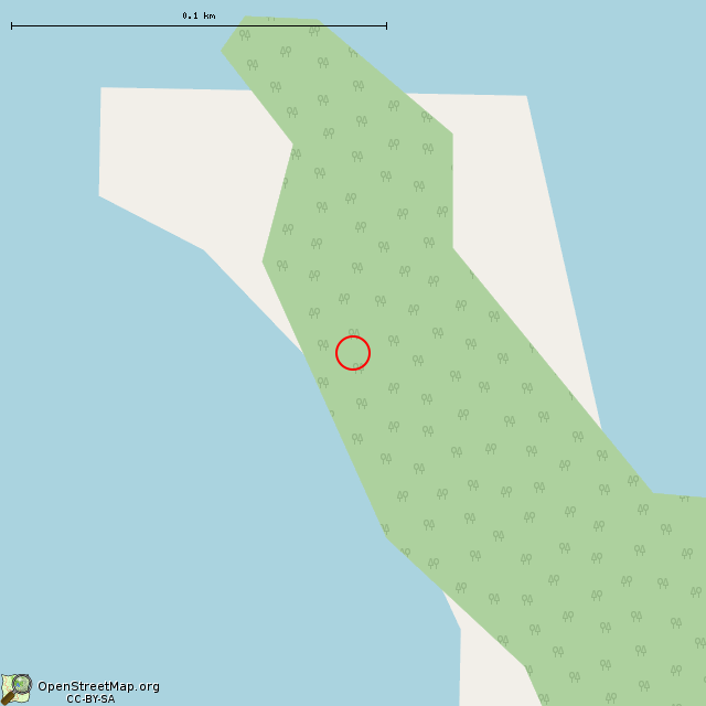 Карта где находится Старый финский маяк в крупном масштабе