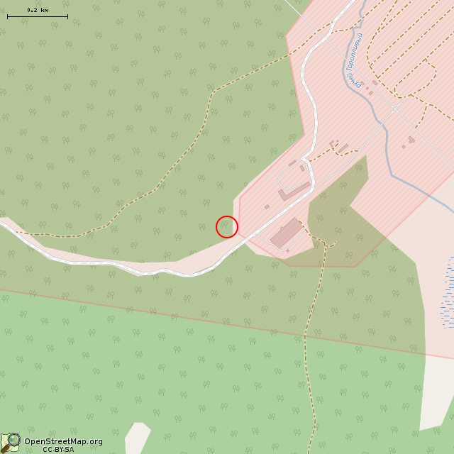 Карта где находится ДОТ в среднем масштабе
