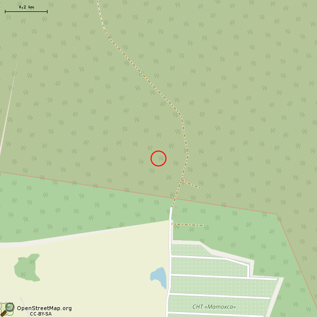 Карта где находится БЗОТ КаУР в среднем масштабе