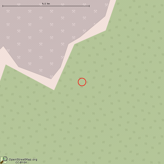 Карта где находится Башенный ДОТ КаУР в крупном масштабе