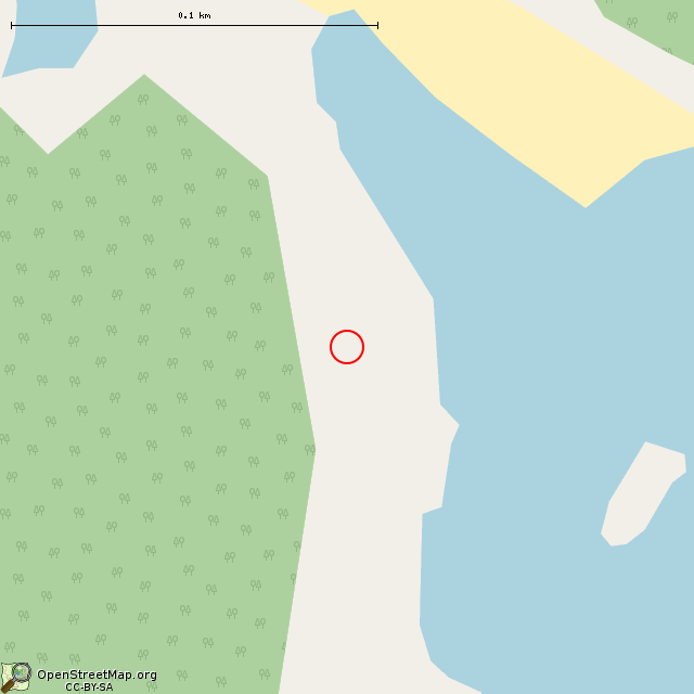 Карта где находится ДОТ № 454 КаУР в крупном масштабе