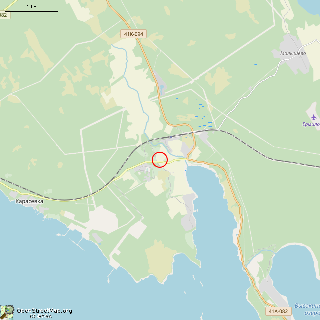 Карта где находится Скважина (Ермилово) в мелком масштабе