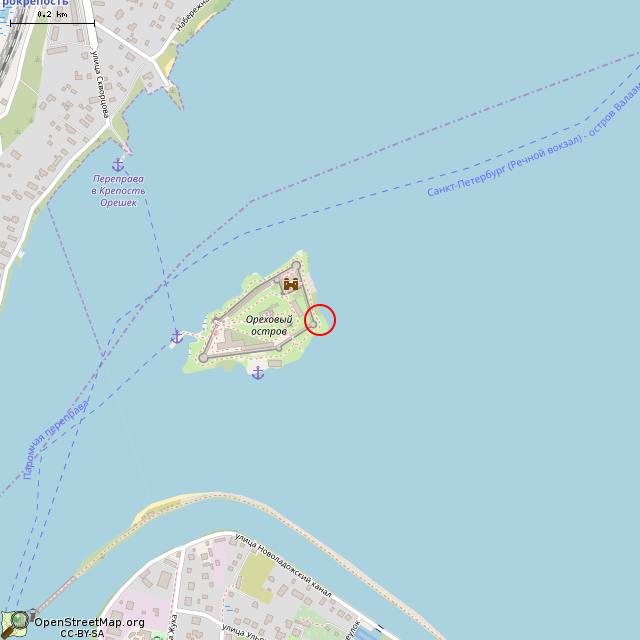 Карта где находится Орудийное основание в среднем масштабе