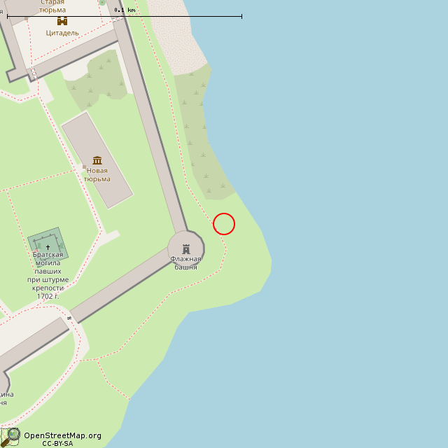 Карта где находится Орудийное основание в крупном масштабе