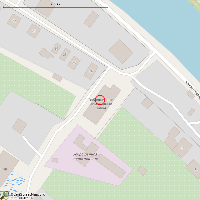 Карта где находится Заброшенный дом (Шлиссельбург) в крупном масштабе