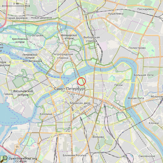 Карта где находится Вечный огонь (Санкт-Петербург)      | памятник, монумент в мелком масштабе