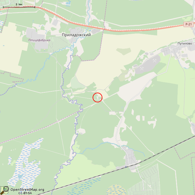 Карта где находится Заброшенный ЭВМ     | заброшенный, неиспользуемый объект в мелком масштабе