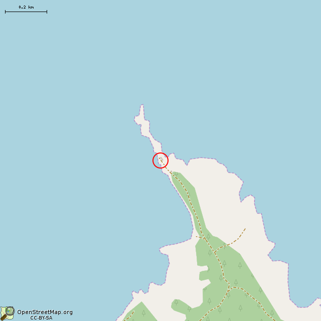 Карта где находится Заброшенная прожекторная станция в среднем масштабе