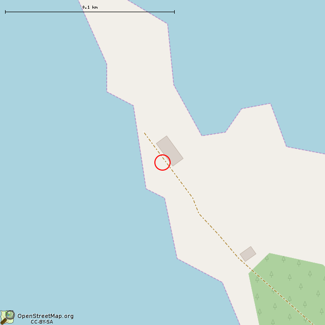 Карта где находится Заброшенная прожекторная станция в крупном масштабе