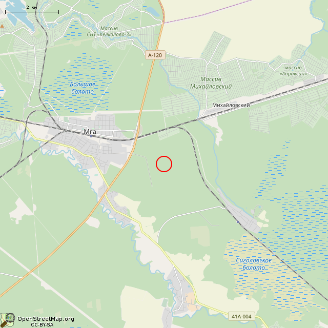 Карта где находится Объект Водоканала в мелком масштабе