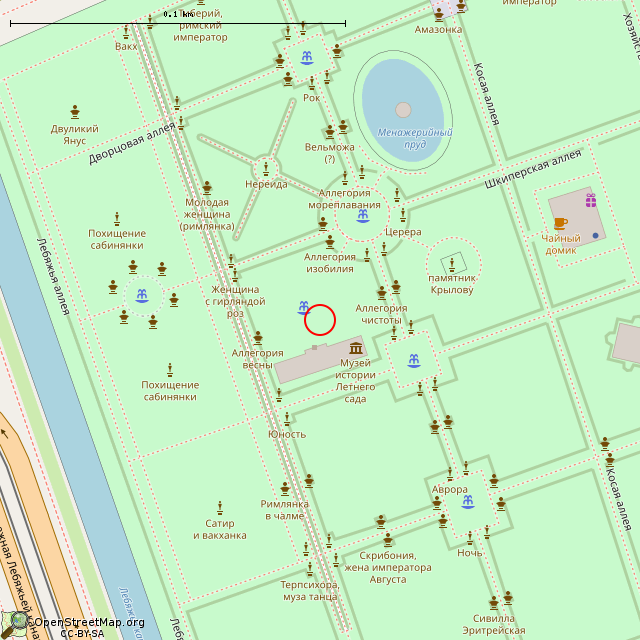 Карта где находится Фонтан (Санкт-Петербург) в крупном масштабе