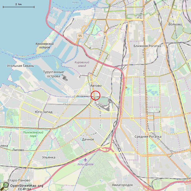 Карта где находится Первый трактор марки «Фордзон-Путиловец» в мелком масштабе